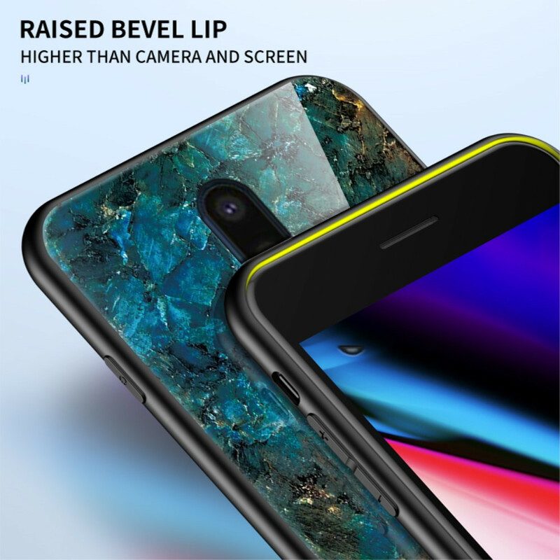 Hoesje voor OnePlus 8 Premium Kleuren Gehard Glas