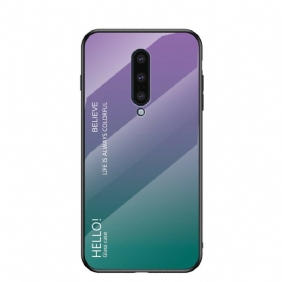 Telefoonhoesje voor OnePlus 8 Gehard Glas Hallo