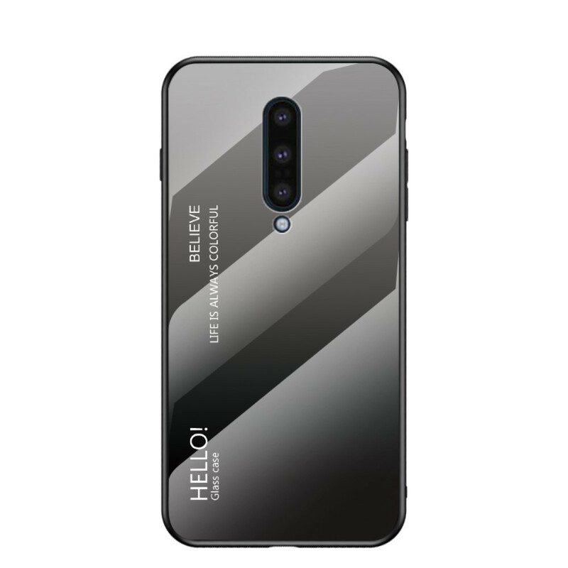 Telefoonhoesje voor OnePlus 8 Gehard Glas Hallo