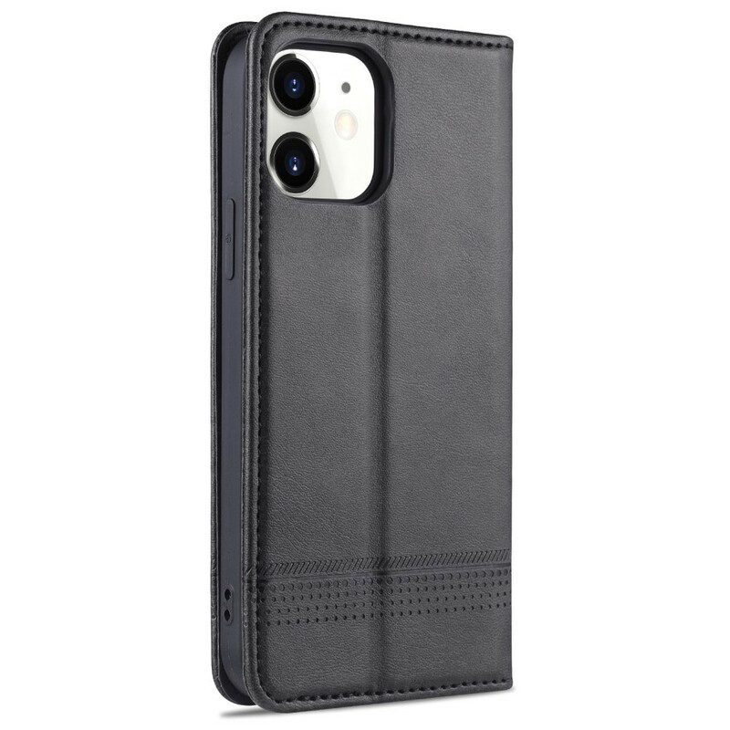 Bescherming Hoesje voor iPhone 13 Pro Folio-hoesje Azns Leerstyling