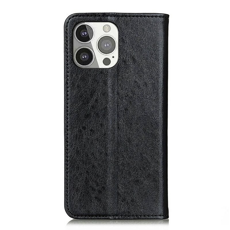 Bescherming Hoesje voor iPhone 13 Pro Folio-hoesje Getextureerd Splitleer