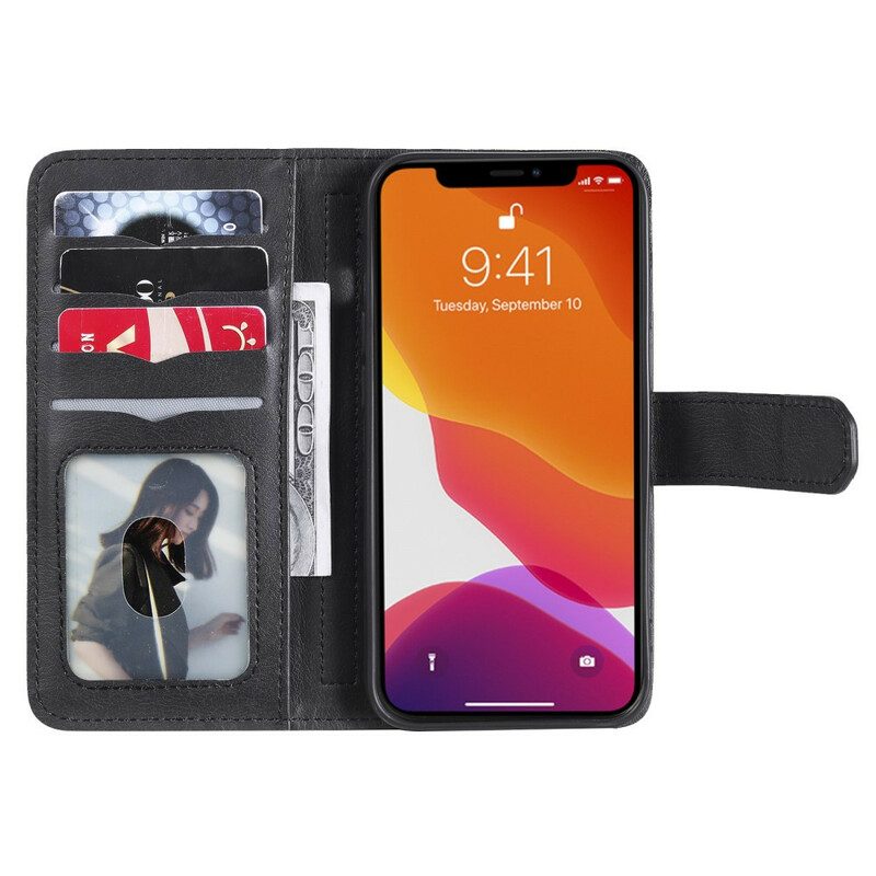 Flip Case voor iPhone 13 Pro Multifunctionele Kaarthouder Voor 10 Kaarten