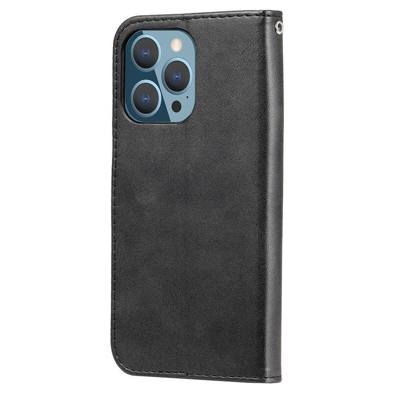 Flip Case voor iPhone 13 Pro Vintage Portemonnee