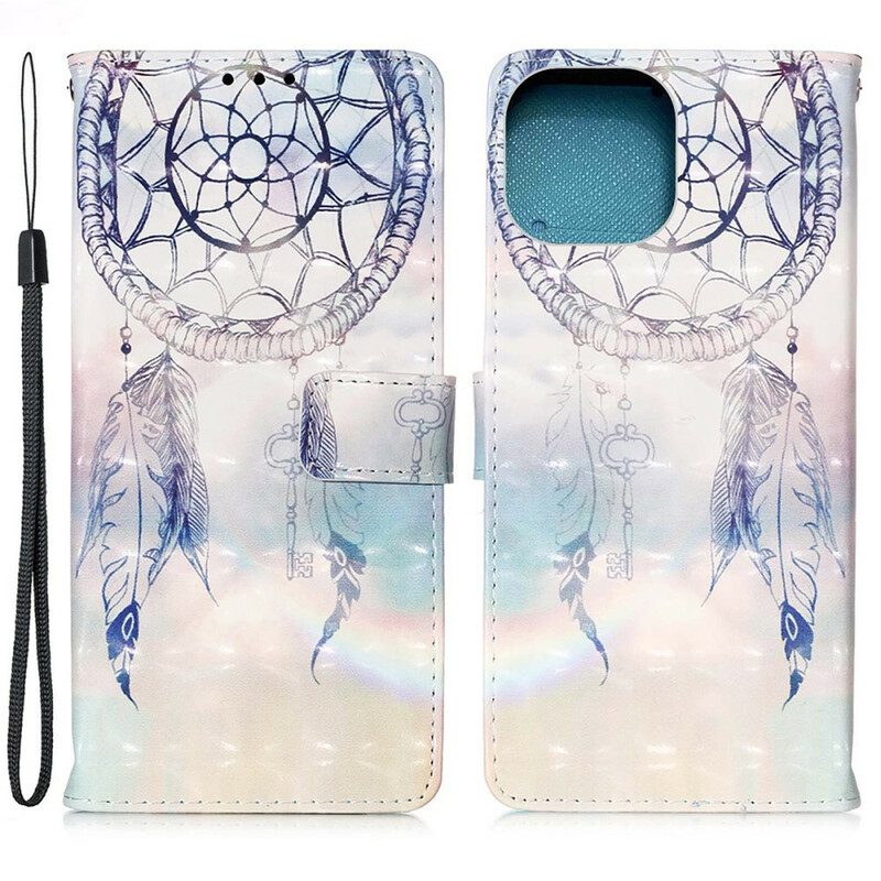 Folio-hoesje voor iPhone 13 Pro Aquarel Dromenvanger