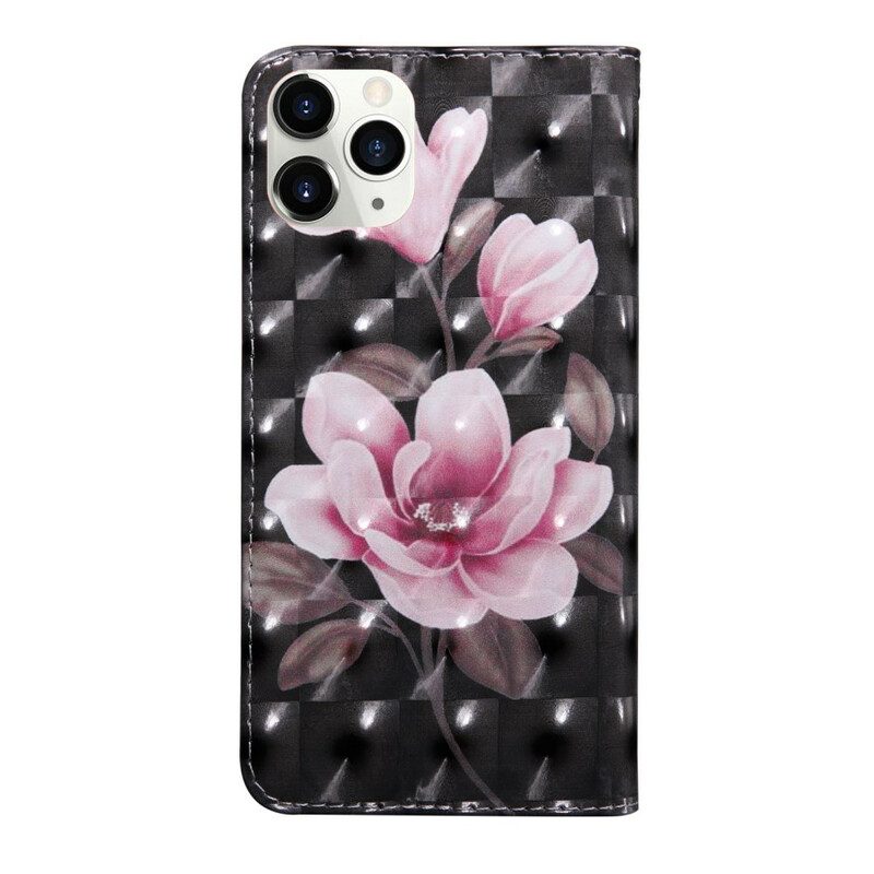 Folio-hoesje voor iPhone 13 Pro Lichte Vlek Bloemen Bloesem