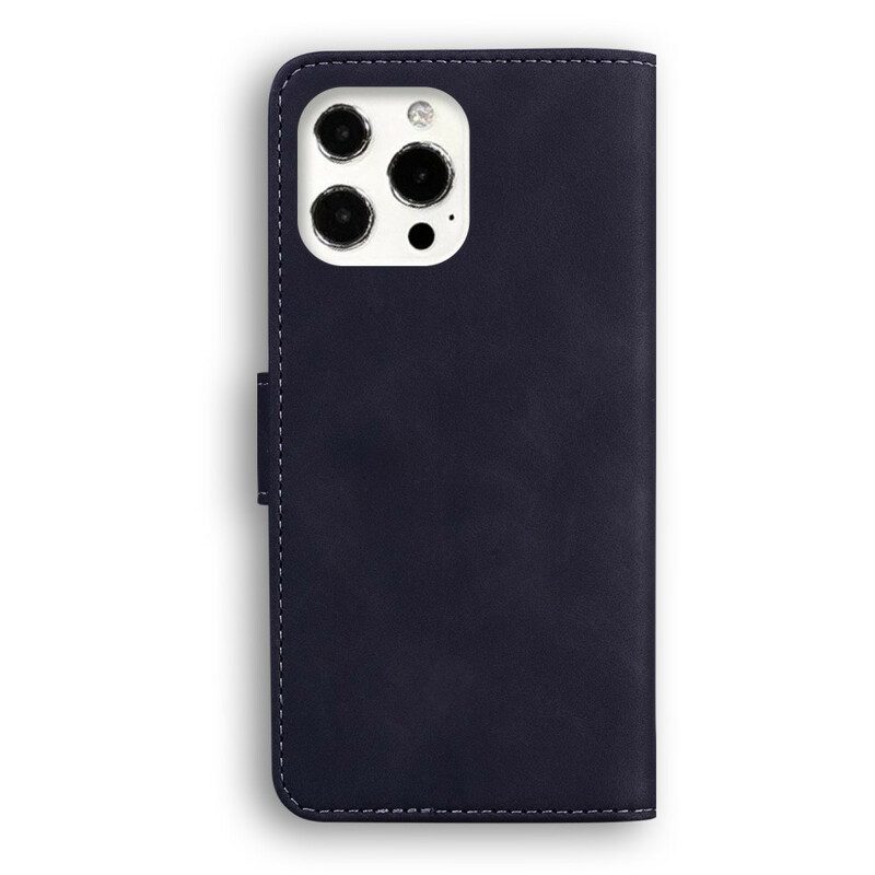 Folio-hoesje voor iPhone 13 Pro Stijl Lederen Couture