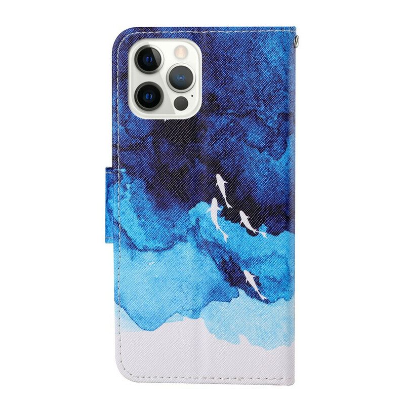 Folio-hoesje voor iPhone 13 Pro Zee Met String