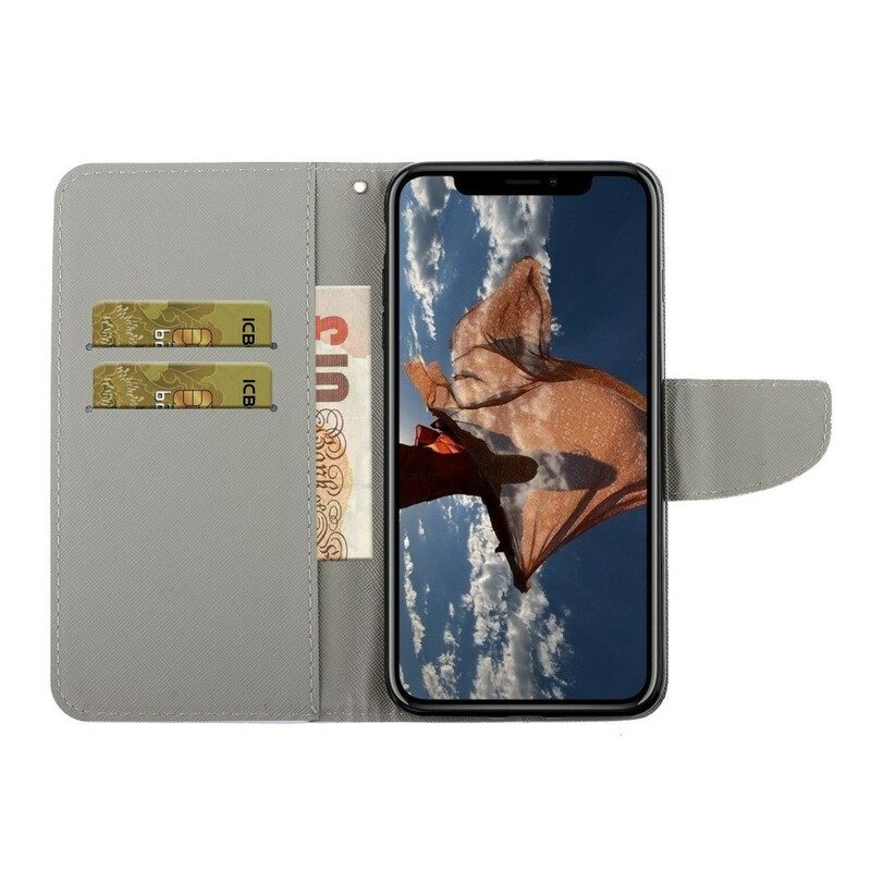 Folio-hoesje voor iPhone 13 Pro Zee Met String