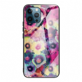 Hoesje voor iPhone 13 Pro Be Always In Bloom Gehard Glas