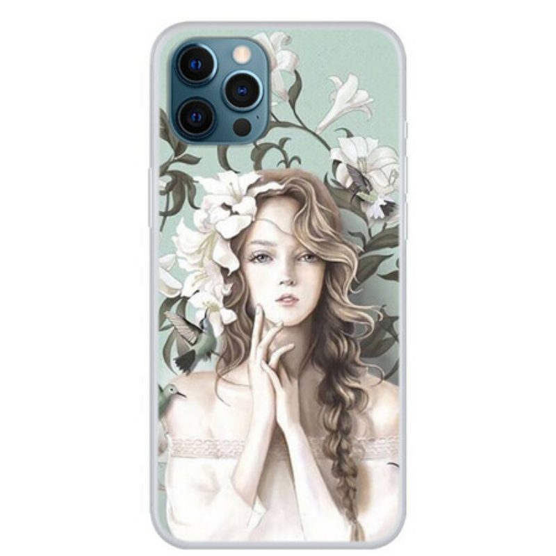 Hoesje voor iPhone 13 Pro De Bloemenvrouw