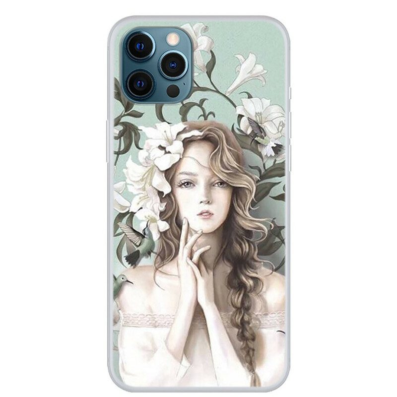 Hoesje voor iPhone 13 Pro De Bloemenvrouw