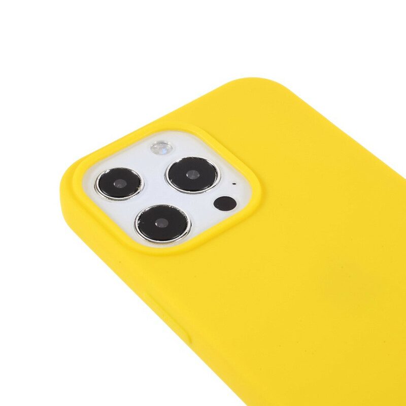 Hoesje voor iPhone 13 Pro Flexibele Siliconen Mat