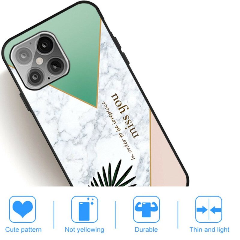 Hoesje voor iPhone 13 Pro Gestileerd Marmer