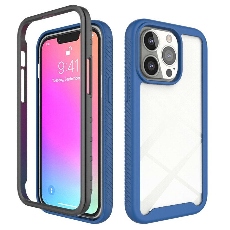 Hoesje voor iPhone 13 Pro Hybride Ontwerp Siliconen Randen