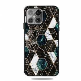 Hoesje voor iPhone 13 Pro Marmeren Geometrie