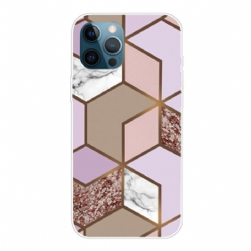 Hoesje voor iPhone 13 Pro Marmeren Geometrie