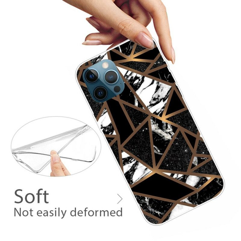 Hoesje voor iPhone 13 Pro Marmeren Geometrie