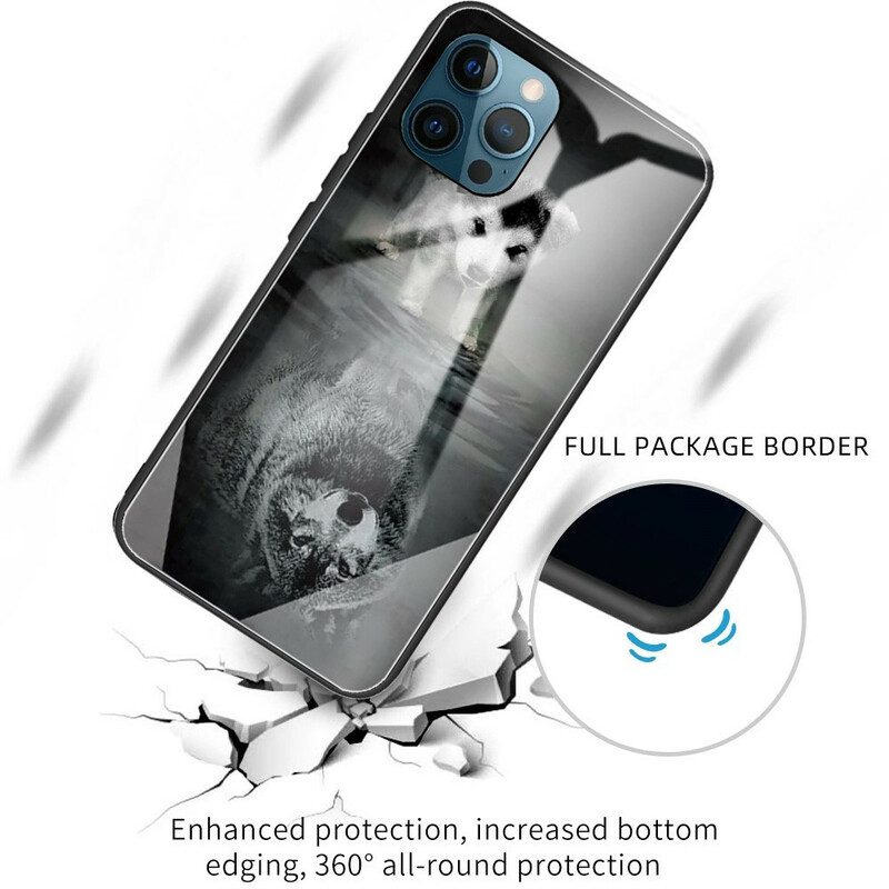 Hoesje voor iPhone 13 Pro Puppy Dream Gehard Glas