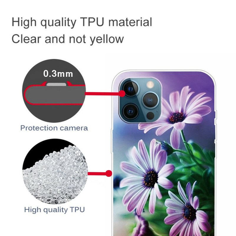 Hoesje voor iPhone 13 Pro Realistische Bloemen