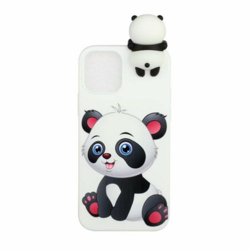 Hoesje voor iPhone 13 Pro Schattige Panda 3d