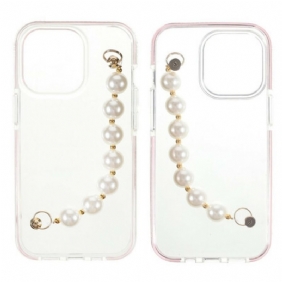 Hoesje voor iPhone 13 Pro Siliconen Armband Kralen