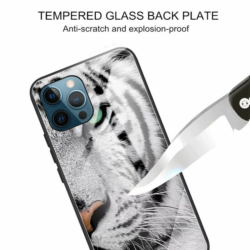 Hoesje voor iPhone 13 Pro Tijger Gehard Glas