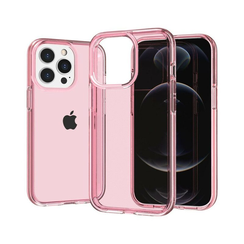 Hoesje voor iPhone 13 Pro Transparant Getint