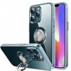 Hoesje voor iPhone 13 Pro Transparant Met Ring-support