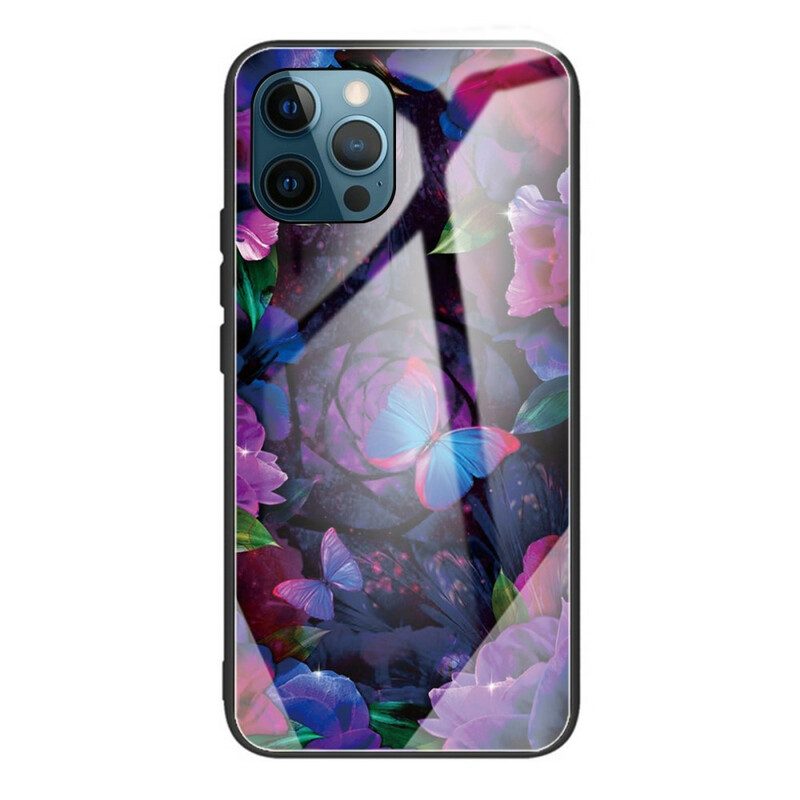 Hoesje voor iPhone 13 Pro Vlinders Variatie Gehard Glas