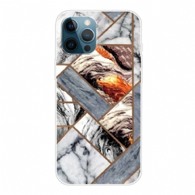 Hoesje voor iPhone 13 Pro Weiger Geometrisch Marmer