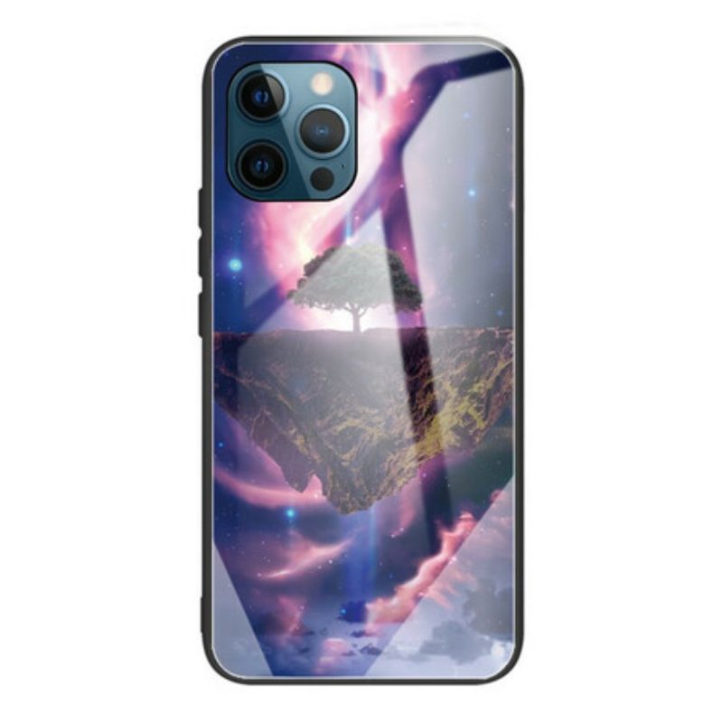 Hoesje voor iPhone 13 Pro Wereldboom Gehard Glas