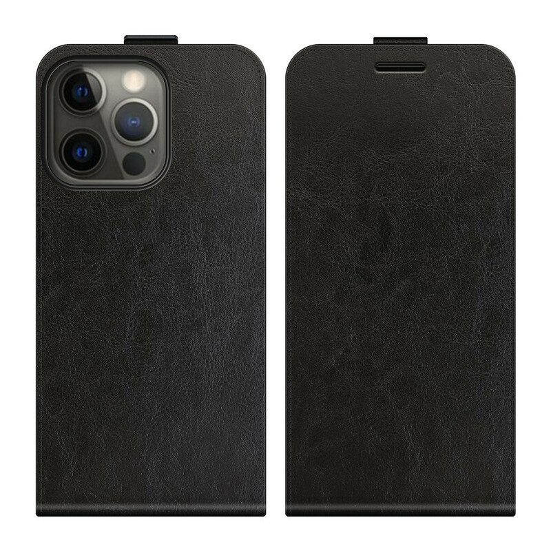 Leren Hoesje voor iPhone 13 Pro Folio-hoesje Verticale Flap Leer Effect