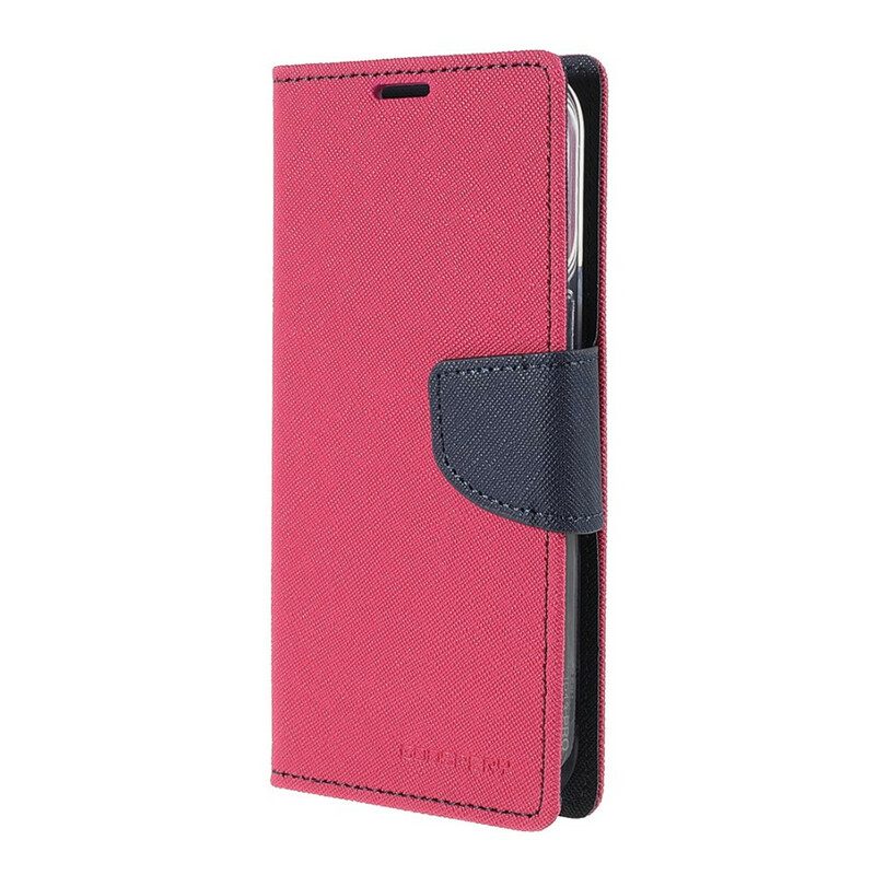 Leren Hoesje voor iPhone 13 Pro Tweekleurige Mercury Goospery