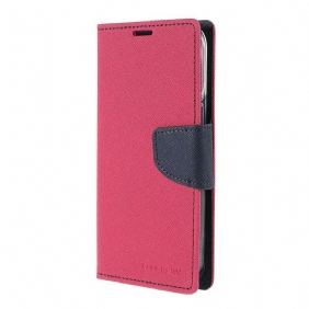 Leren Hoesje voor iPhone 13 Pro Tweekleurige Mercury Goospery