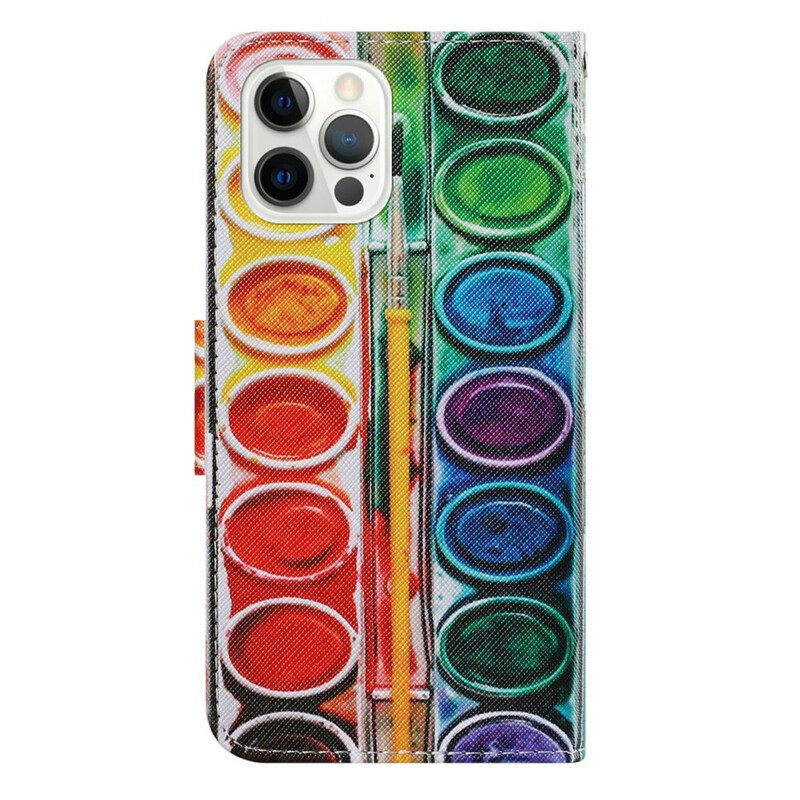 Leren Hoesje voor iPhone 13 Pro Verf