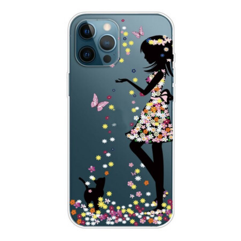 Telefoonhoesje voor iPhone 13 Pro Bloemenmeisje