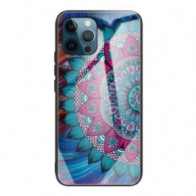 Telefoonhoesje voor iPhone 13 Pro Mandala Gehard Glas