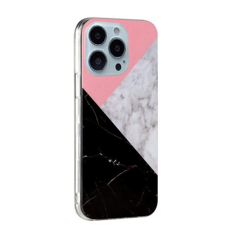 Telefoonhoesje voor iPhone 13 Pro Marmeren Geometrieën