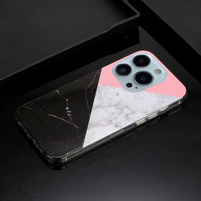 Telefoonhoesje voor iPhone 13 Pro Marmeren Geometrieën