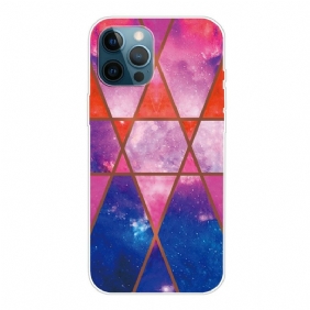 Telefoonhoesje voor iPhone 13 Pro Variabel Geometrisch Marmer