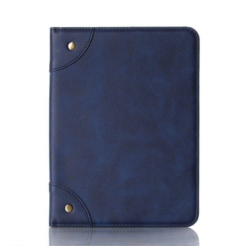 Case voor iPad Mini 6 (2021) Kunstleer Vintage Klinknagels