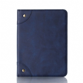 Case voor iPad Mini 6 (2021) Kunstleer Vintage Klinknagels