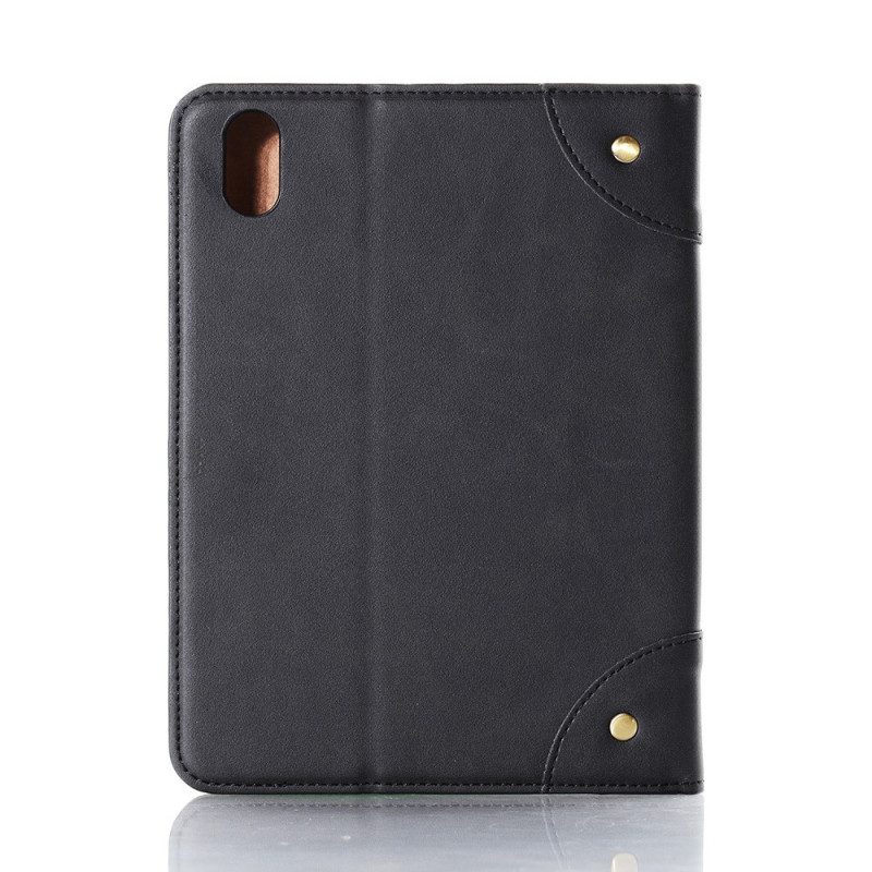 Case voor iPad Mini 6 (2021) Kunstleer Vintage Klinknagels