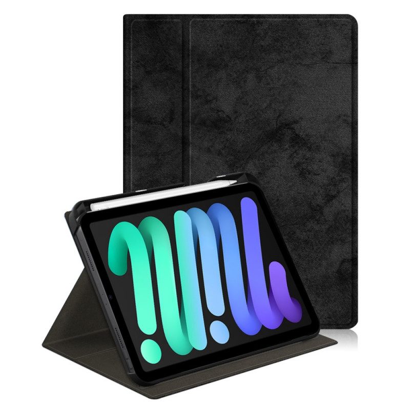 Cover voor iPad Mini 6 (2021) 360° Draaibaar Leereffect