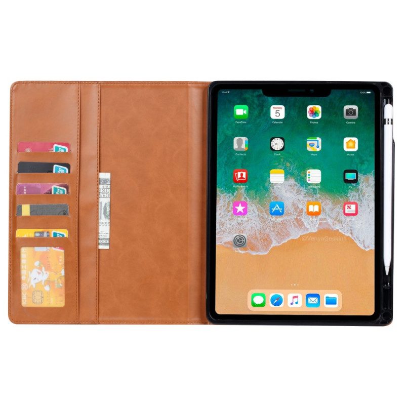 Cover voor iPad Mini 6 (2021) Aktetas Met Leereffect