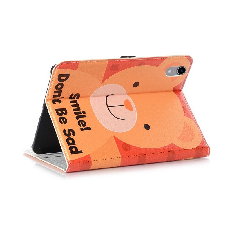 Cover voor iPad Mini 6 (2021) Glimlach Wees Niet Verdrietig