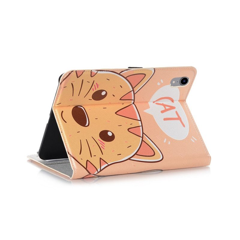 Cover voor iPad Mini 6 (2021) Tekenfilm Kat