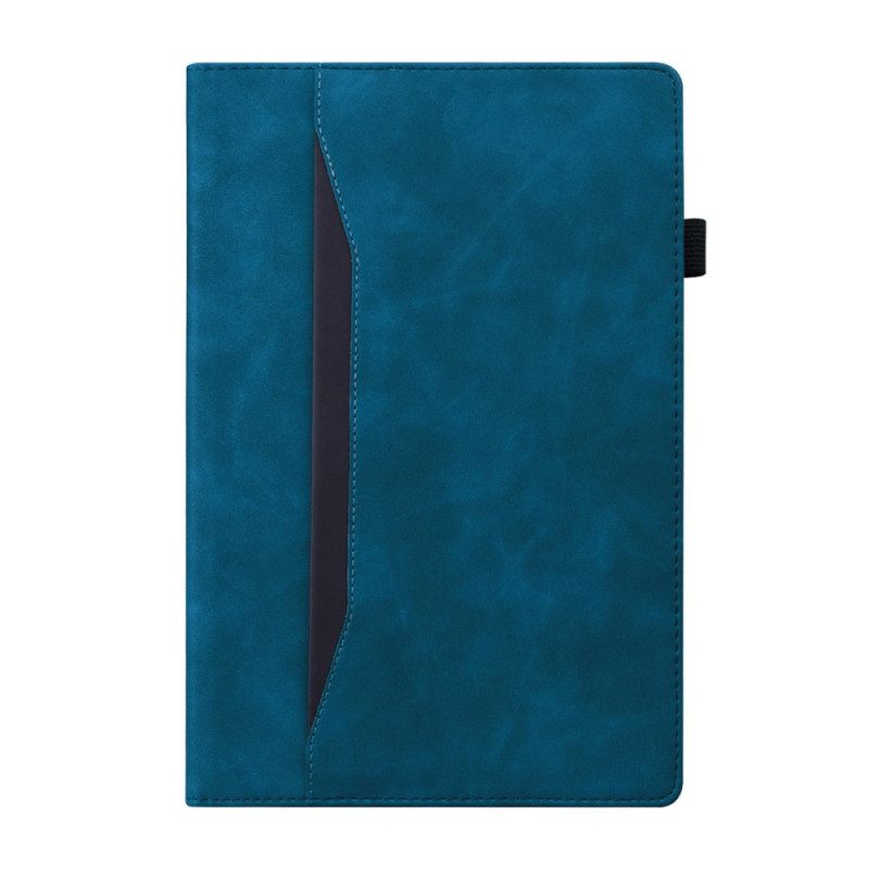 Cover voor iPad Mini 6 (2021) Tweekleurig Leereffect