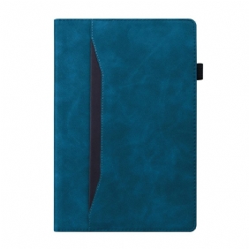 Cover voor iPad Mini 6 (2021) Tweekleurig Leereffect