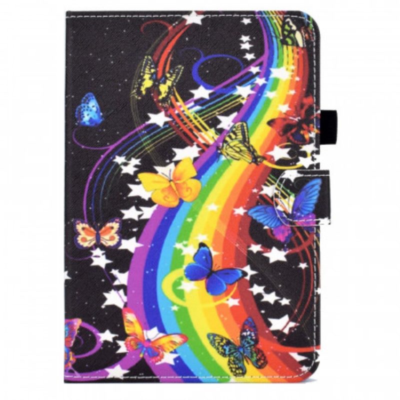 Flip Case voor iPad Mini 6 (2021) Regenboog Vlinders